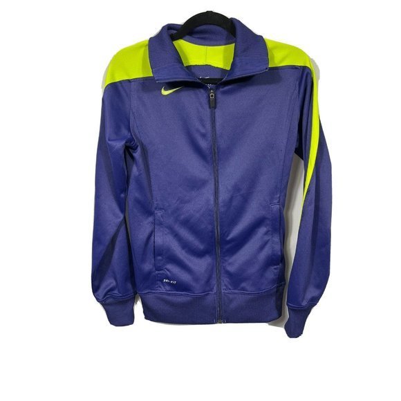 Nike Dri Fit Full‎ Zip Warm Up Track Jacket Womens Size Small Fleece  Hoodie - Picture 2 of 7